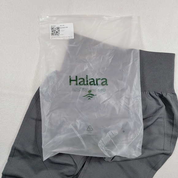 Halara Seamless Gray High Waisted Tummy Control Butt Lifting Yoga Leggings M 7/8 - Picture 5 of 8